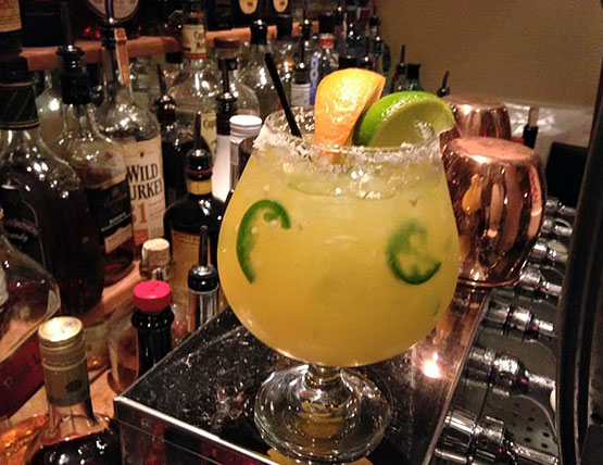 Drinks in the bar